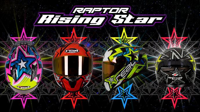 หมวกกันน็อค Raptor Rising Star