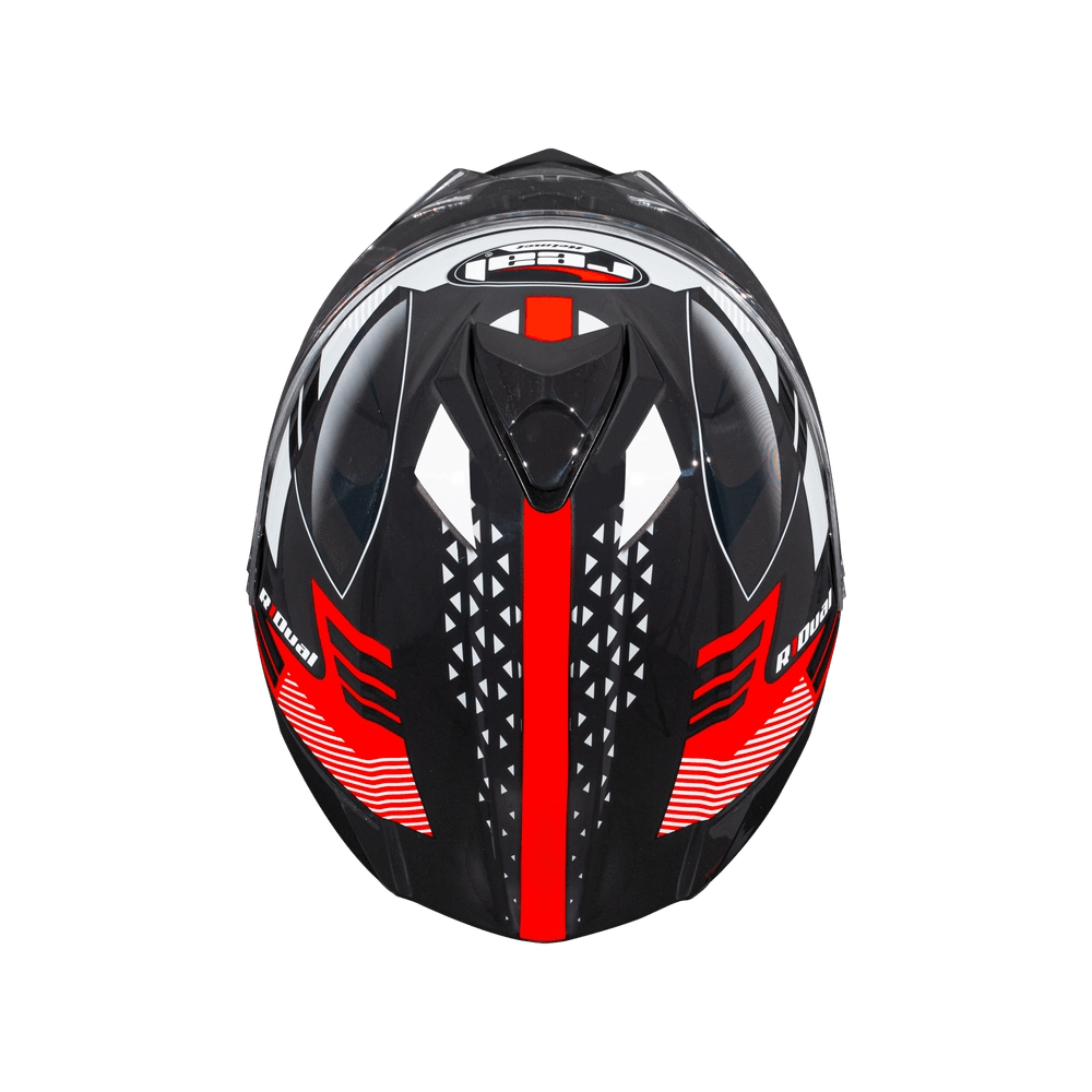 หมวกกันน็อค Atlas R1 Dual สีดำ-แดง