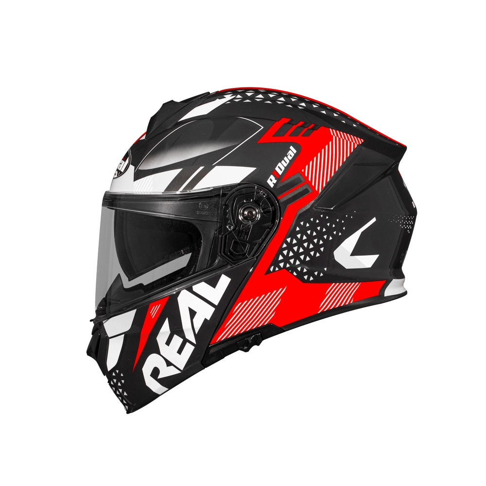 หมวกกันน็อค Atlas R1 Dual สีดำ-แดง