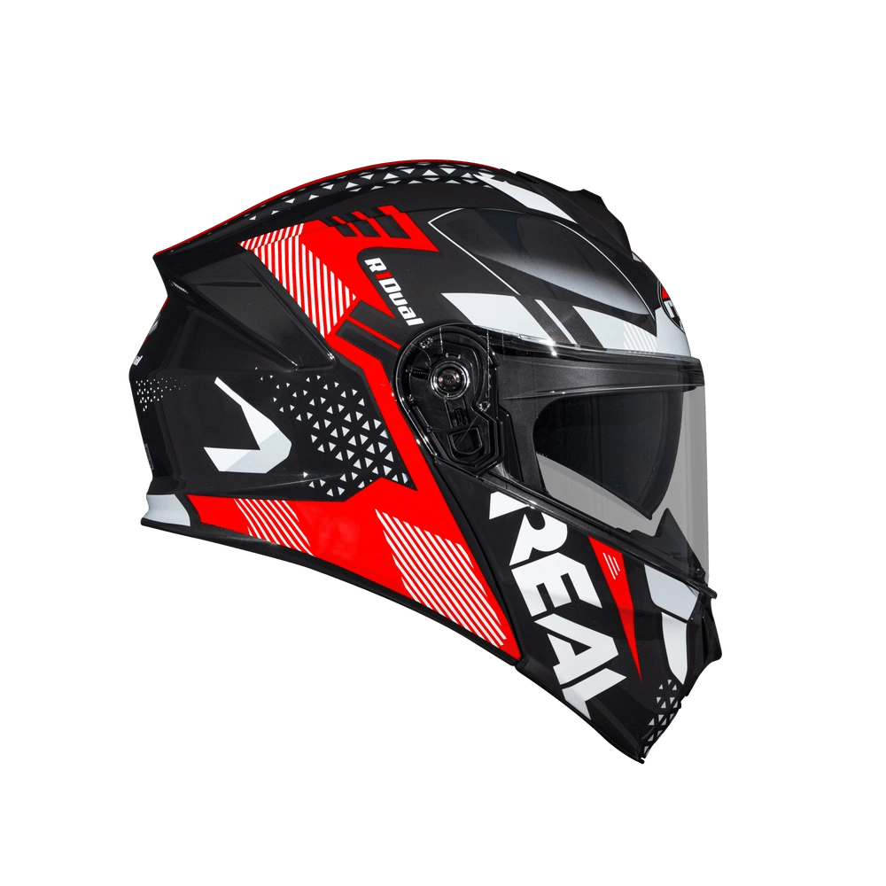 หมวกกันน็อค Atlas R1 Dual สีดำ-แดง