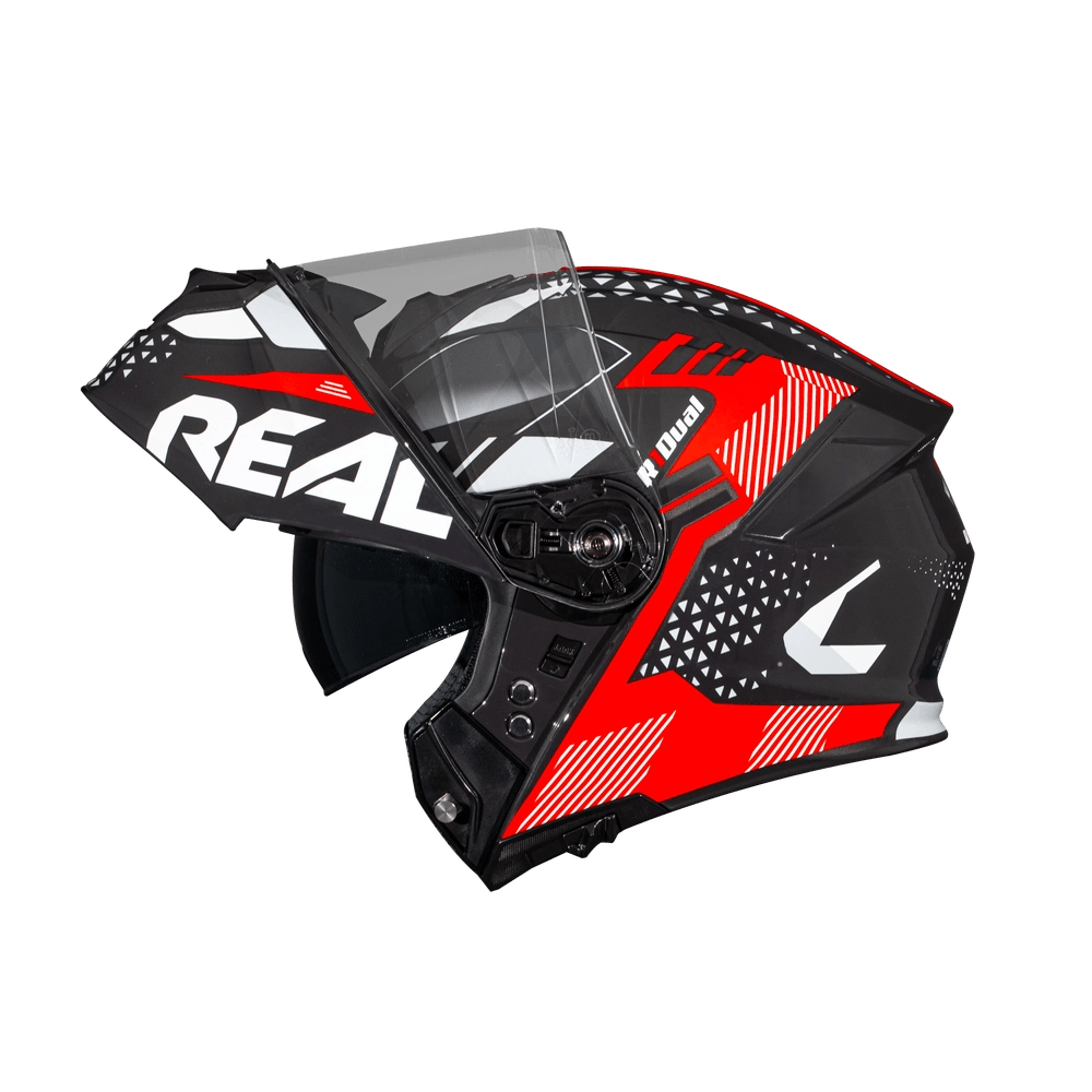 หมวกกันน็อค Atlas R1 Dual สีดำ-แดง