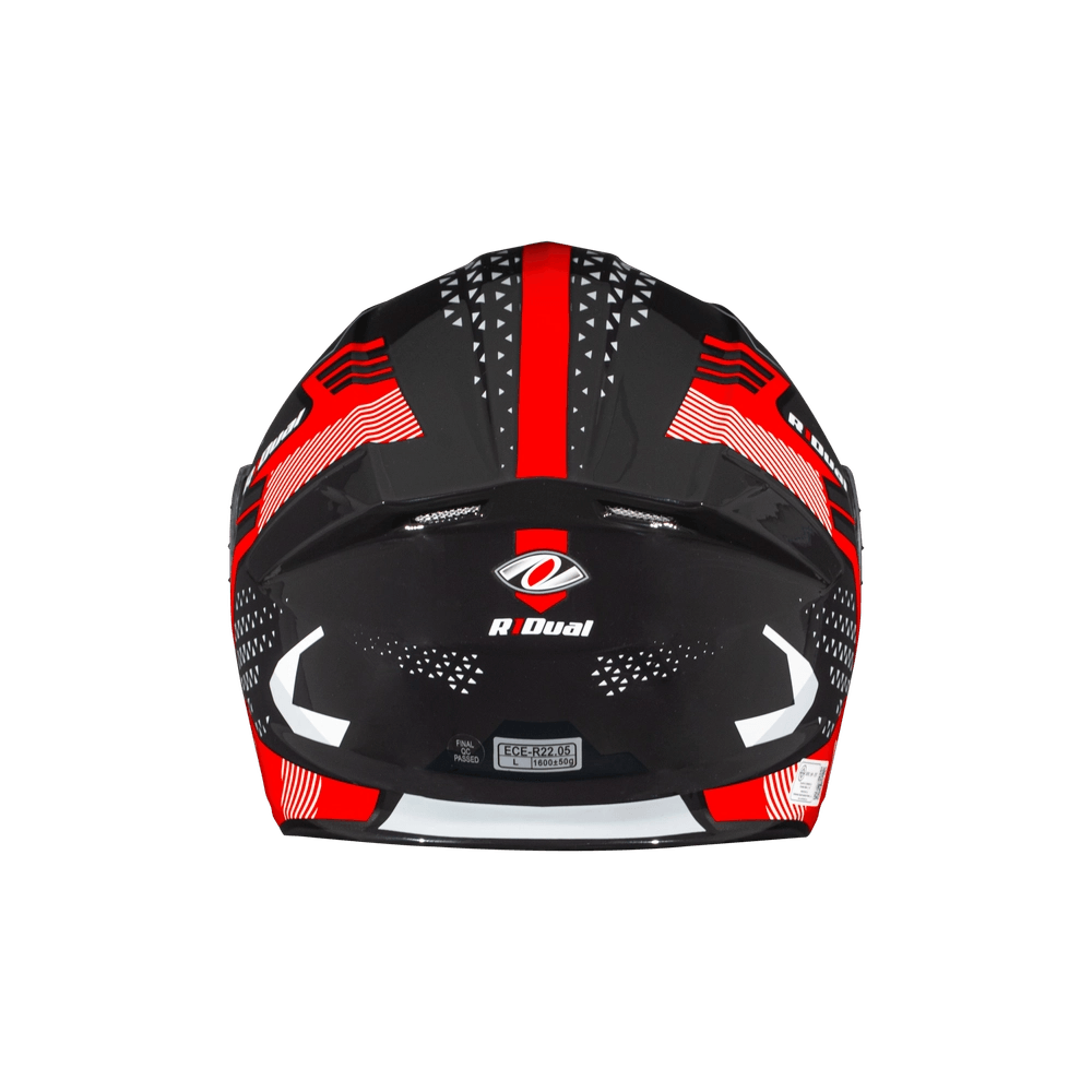 หมวกกันน็อค Atlas R1 Dual สีดำ-แดง