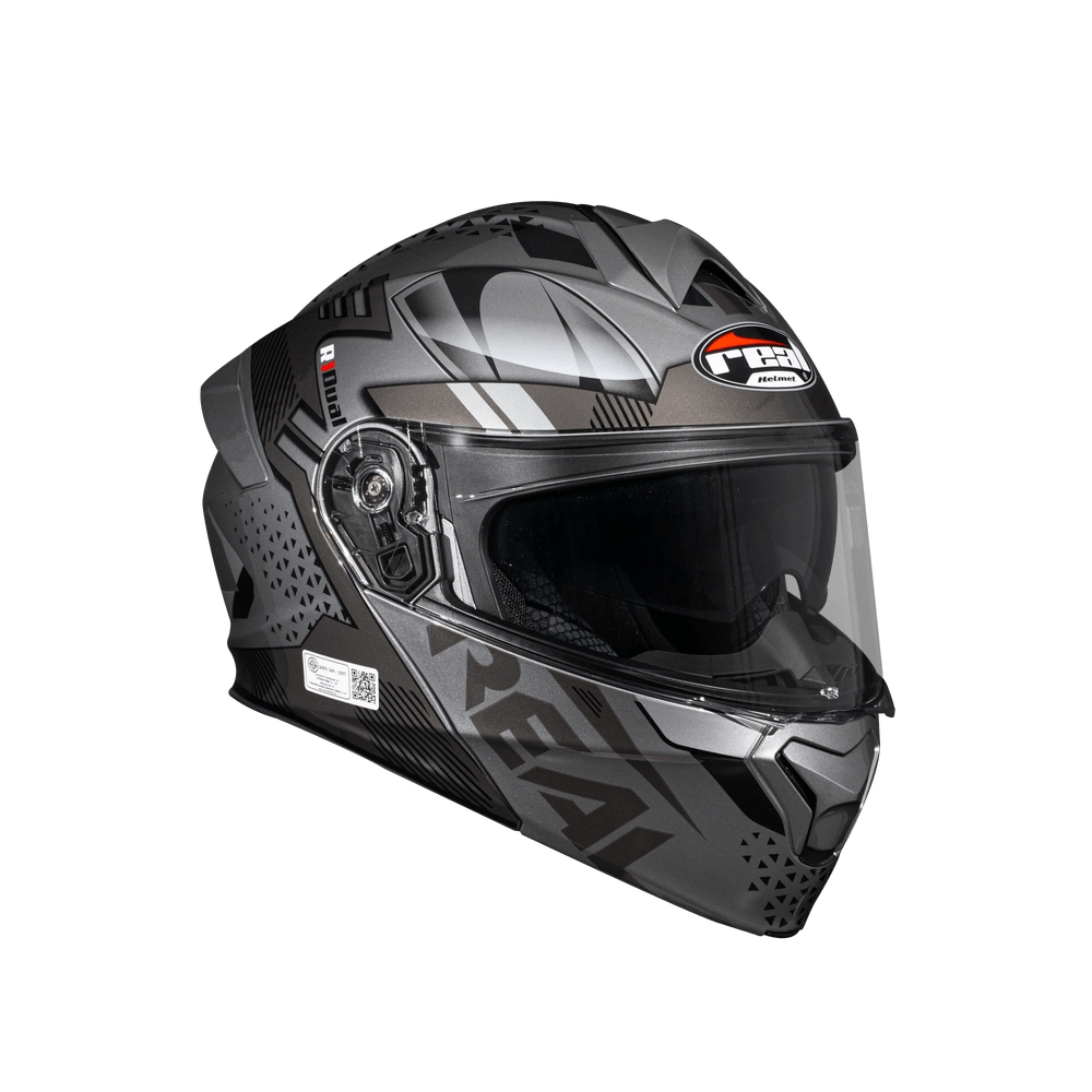 หมวกกันน็อค Atlas R1 Dual สีเงิน-เทา