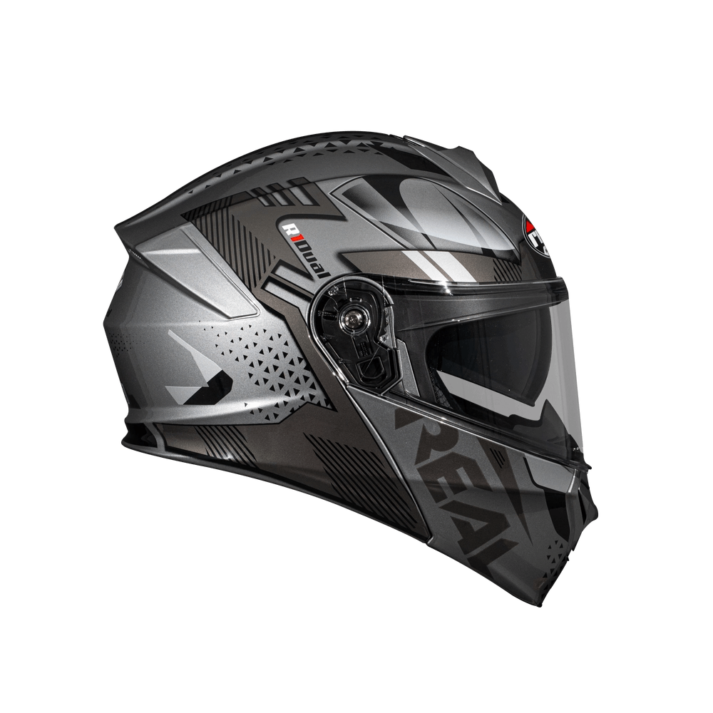 หมวกกันน็อค Atlas R1 Dual สีเงิน-เทา