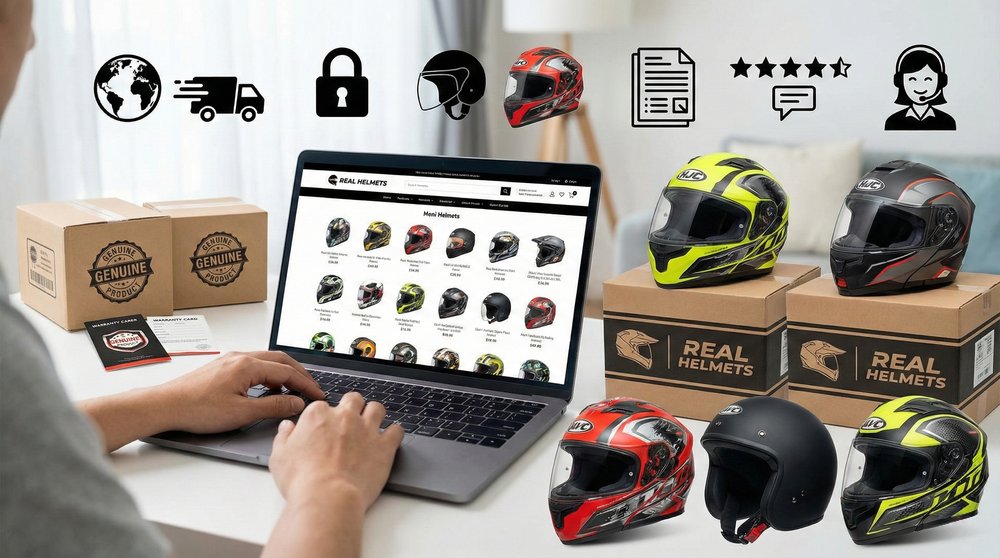 วิธีซื้อหมวกกันน็อคออนไลน์แท้