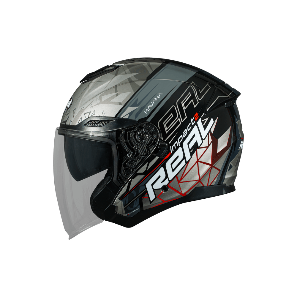 หมวกกันน็อค Havana Impact สีดำ-เทา