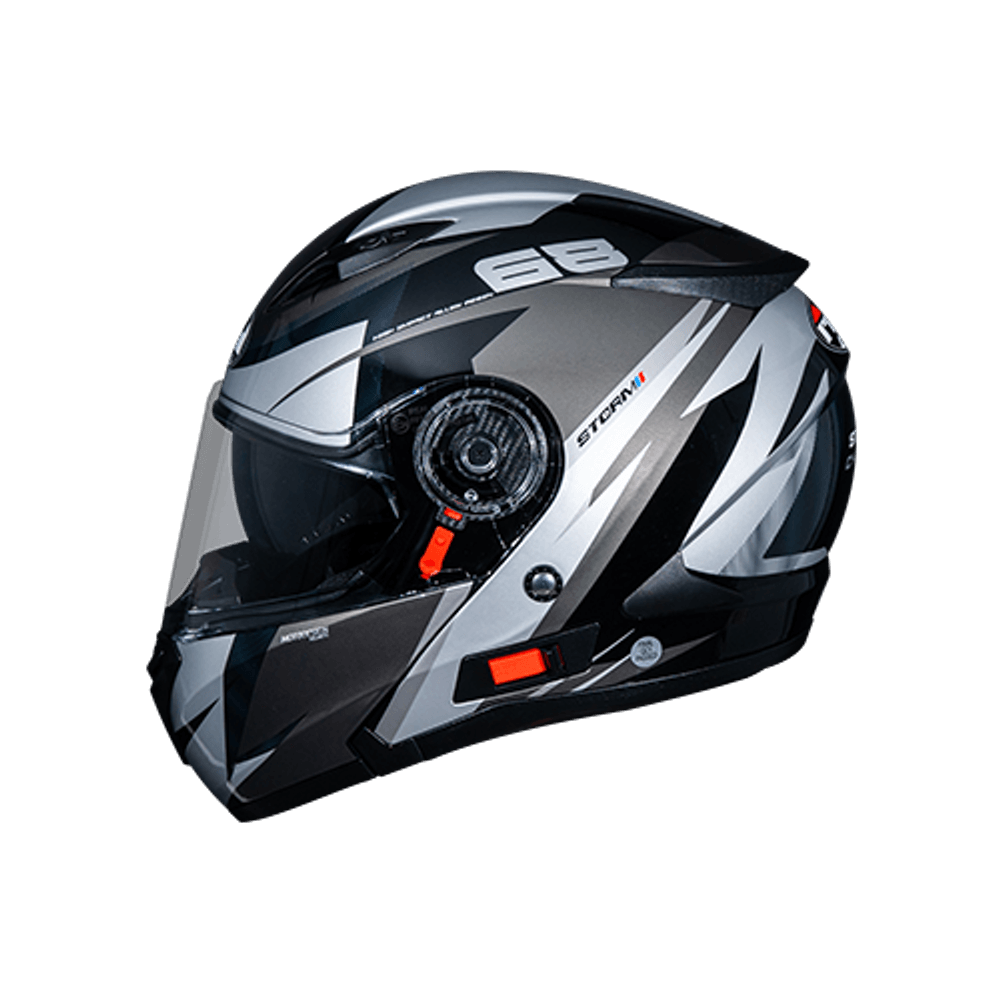 หมวกกันน็อค Storm Cyclone สีดำ-เทา